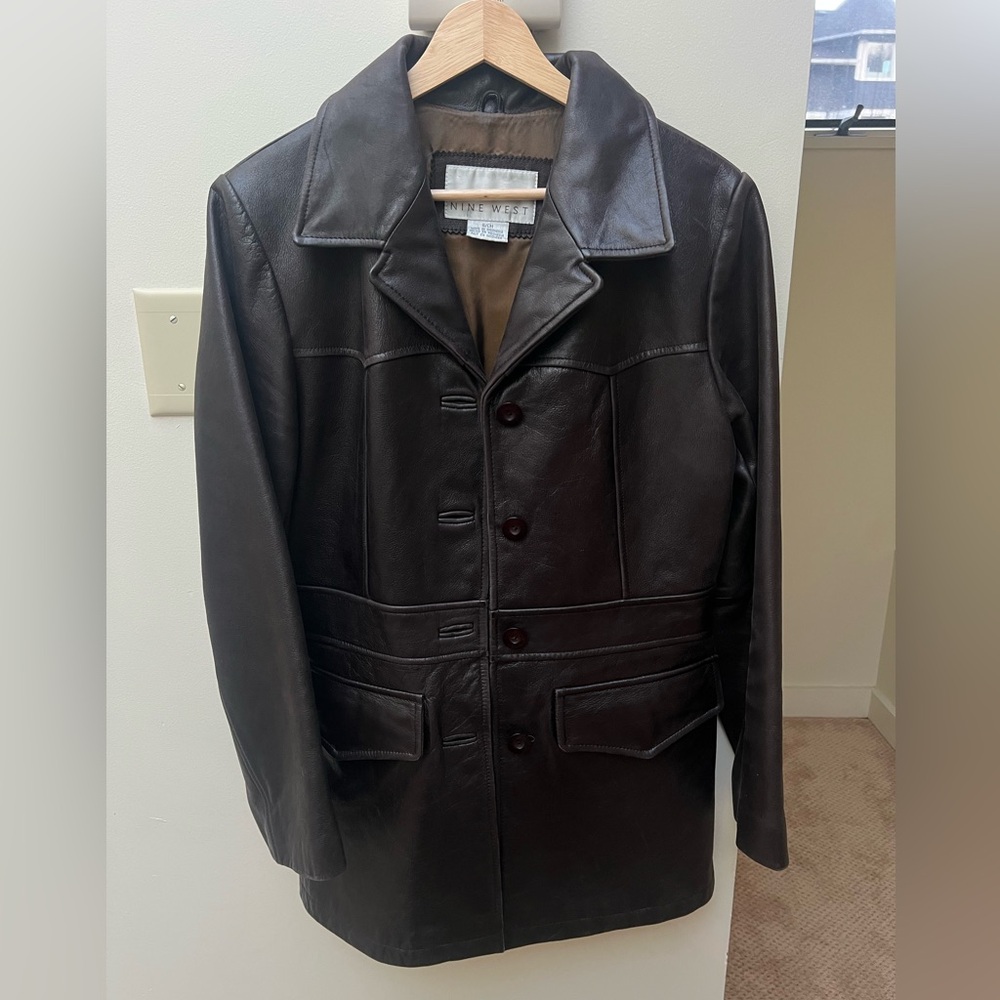 Nine West Dark Brown Trench Coat